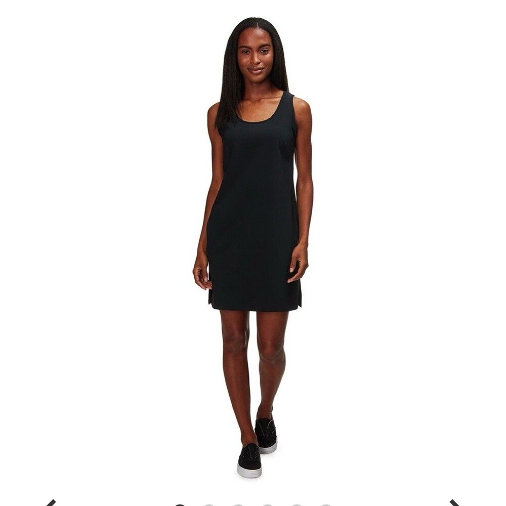 Champion Hiking Sun Dress Omni-shade Black Pockets, Drawstring Waist L